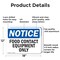 Signmission Food Contact Equipment Only, 18 in W x Rectangle, Aluminum OS-2PACK-NS-A-1218-L-12818 - alternate 5